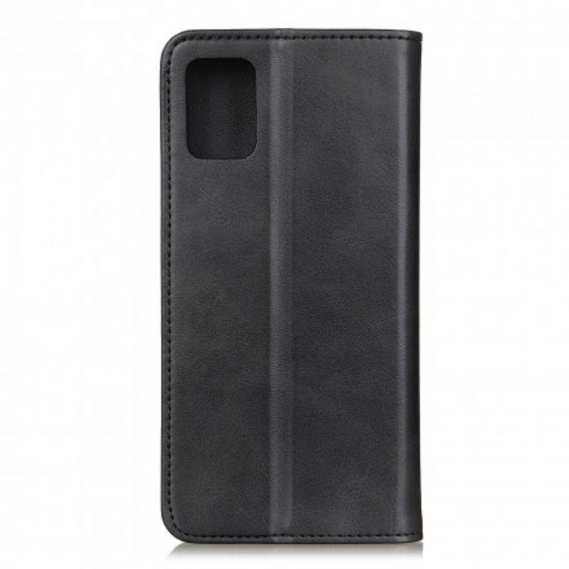 Folio Cover OnePlus 9 Pro Custodia in pelle Crosta Di Pelle Sobria