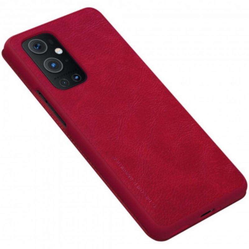 Folio Cover OnePlus 9 Pro Custodia in pelle Serie Nillkin Qin