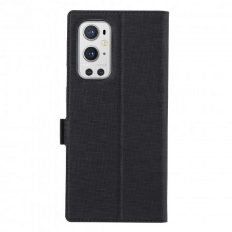 Folio Cover OnePlus 9 Pro Custodia in pelle Vili Dmx Testurizzato