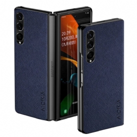 Cover Samsung Galaxy Z Fold 4 Aioria Trama Intrecciata In Ecopelle