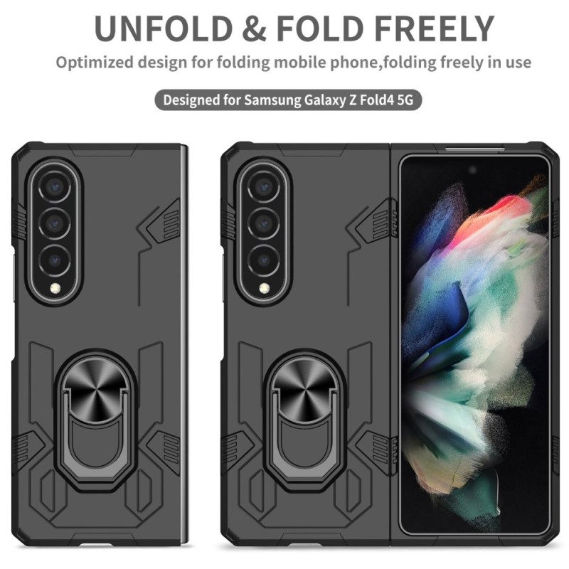 Cover Samsung Galaxy Z Fold 4 Anello Di Metallo