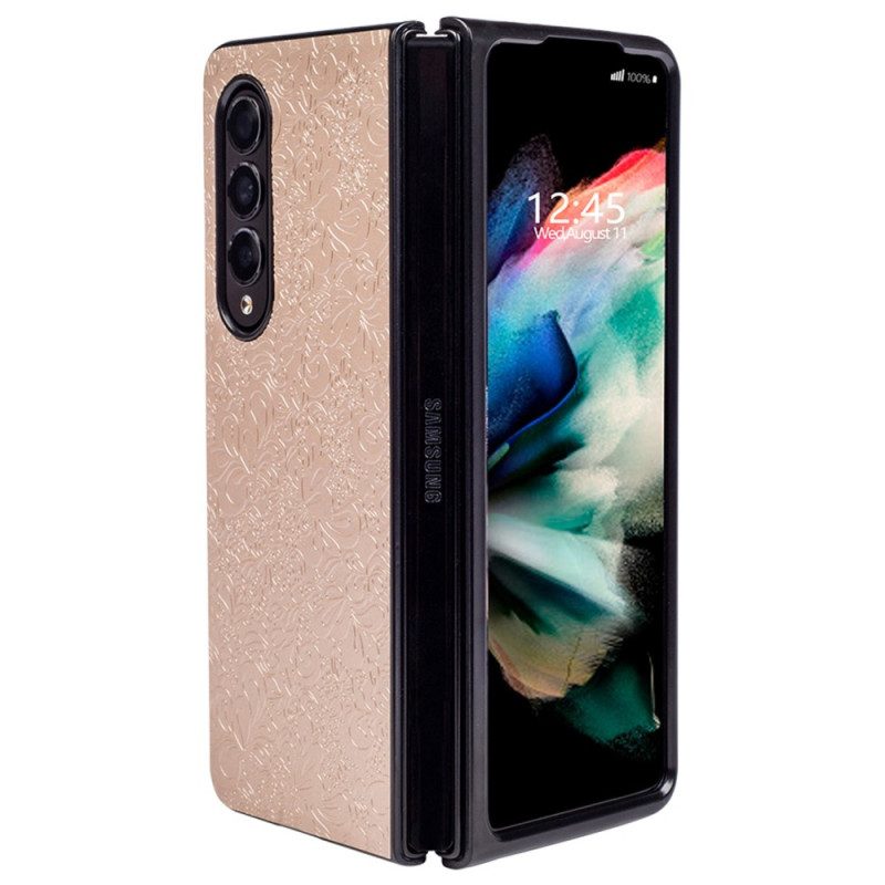 Cover Samsung Galaxy Z Fold 4 Arabesco In Rilievo