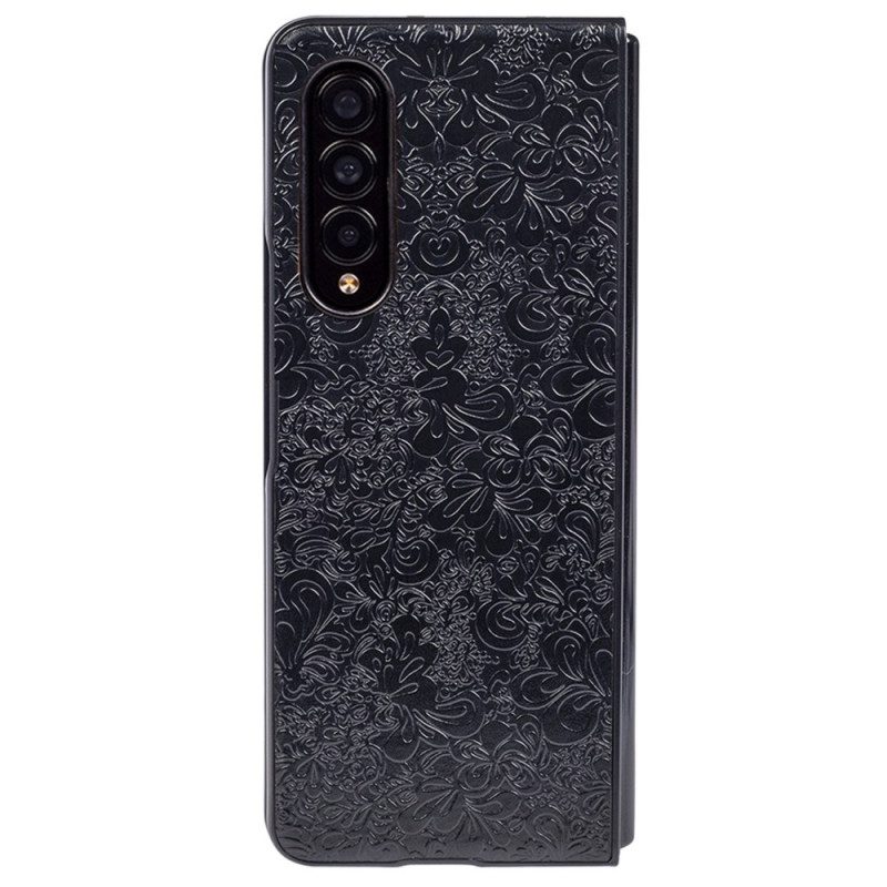 Cover Samsung Galaxy Z Fold 4 Arabesco In Rilievo