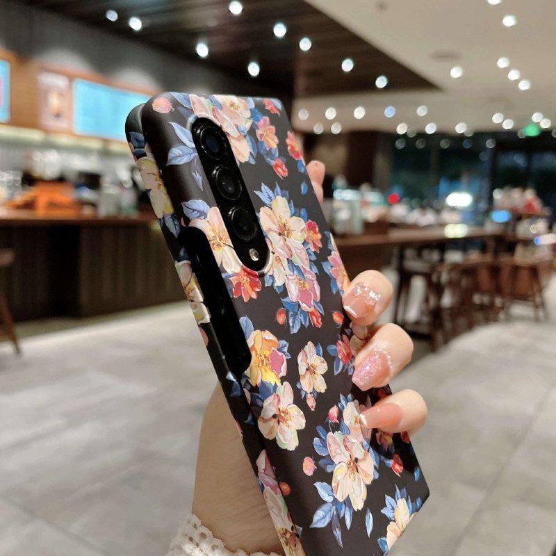 Cover Samsung Galaxy Z Fold 4 Carta Da Parati Con Fiori