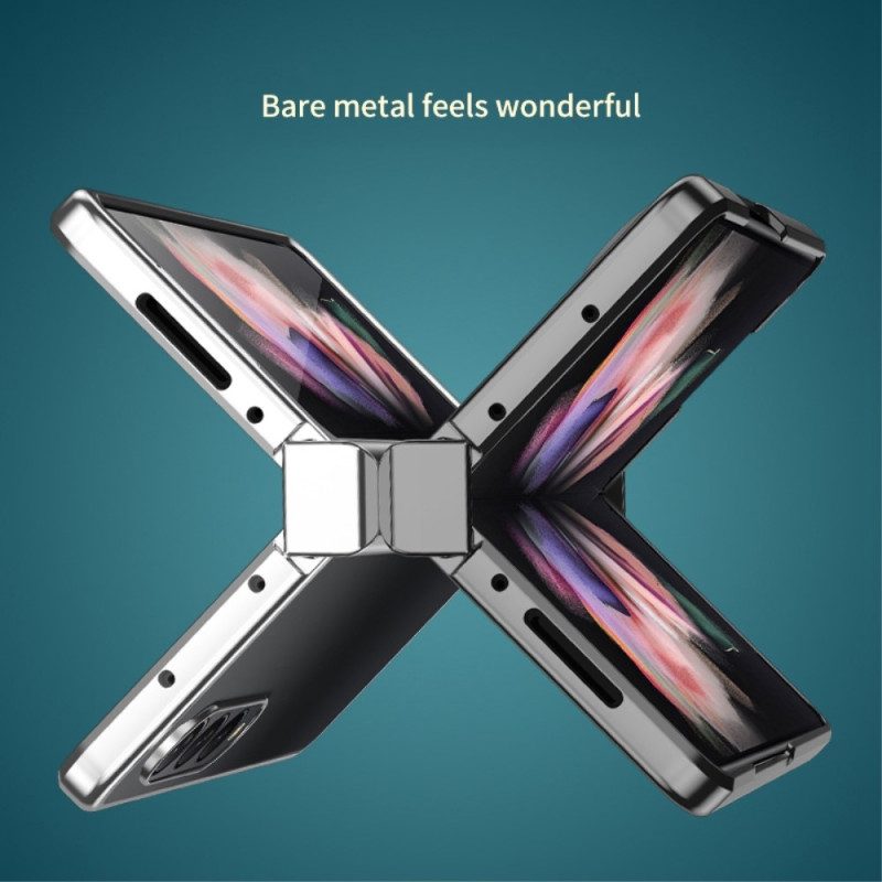 Cover Samsung Galaxy Z Fold 4 Cerniera Metallica Trasparente