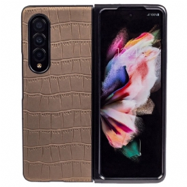 Cover Samsung Galaxy Z Fold 4 Coccodrillo Goffrato