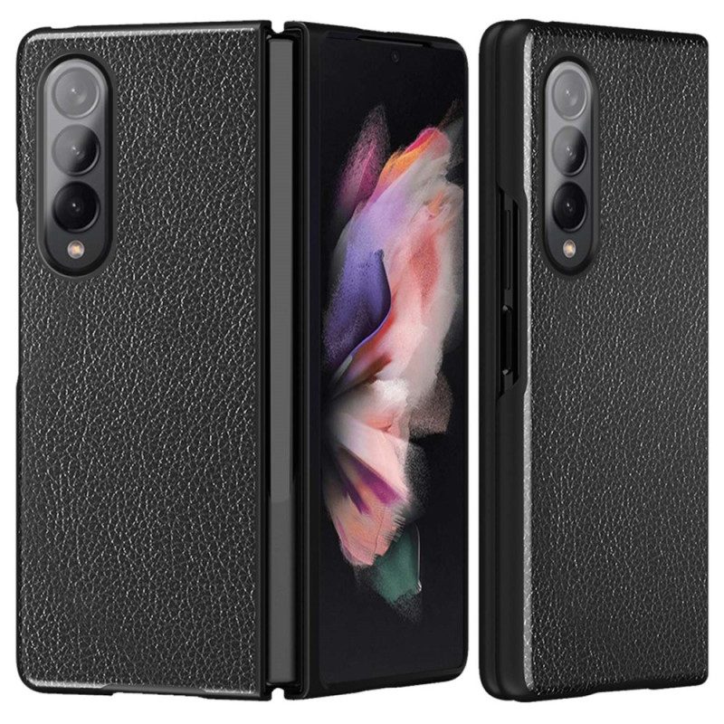 Cover Samsung Galaxy Z Fold 4 Ecopelle Rivestita Di Litchi