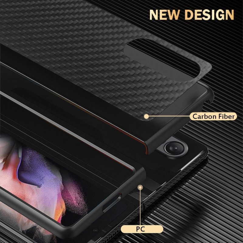 Cover Samsung Galaxy Z Fold 4 Fibra Di Carbonio E Microfibra