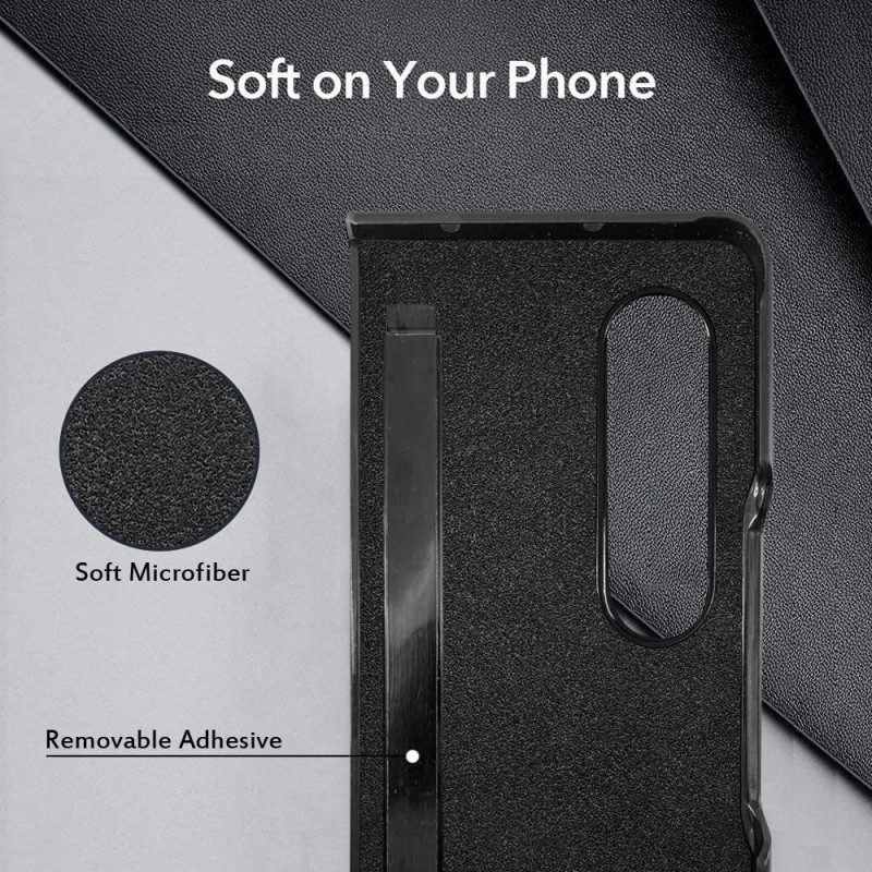 Cover Samsung Galaxy Z Fold 4 Fibra Di Carbonio E Microfibra