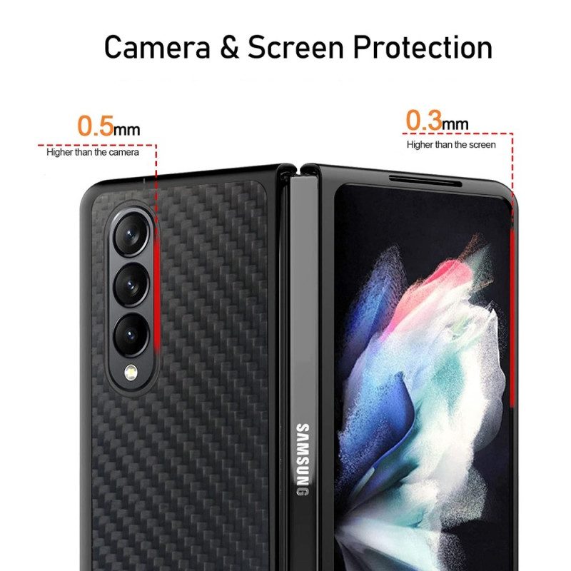 Cover Samsung Galaxy Z Fold 4 Fibra Di Carbonio E Microfibra