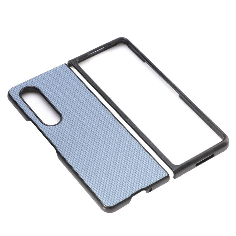 Cover Samsung Galaxy Z Fold 4 Fibra Di Carbonio Effetto Intrecciato