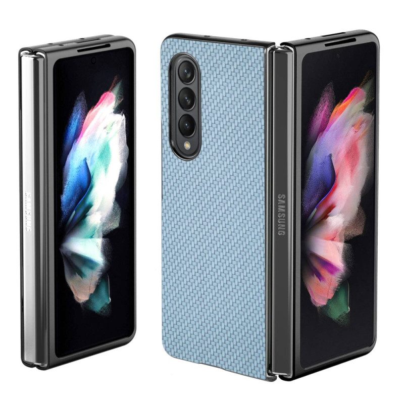 Cover Samsung Galaxy Z Fold 4 Fibra Di Carbonio Effetto Intrecciato