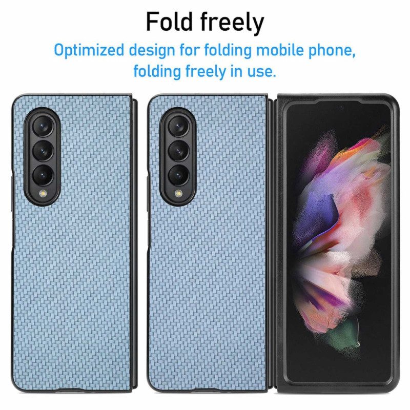 Cover Samsung Galaxy Z Fold 4 Fibra Di Carbonio Effetto Intrecciato