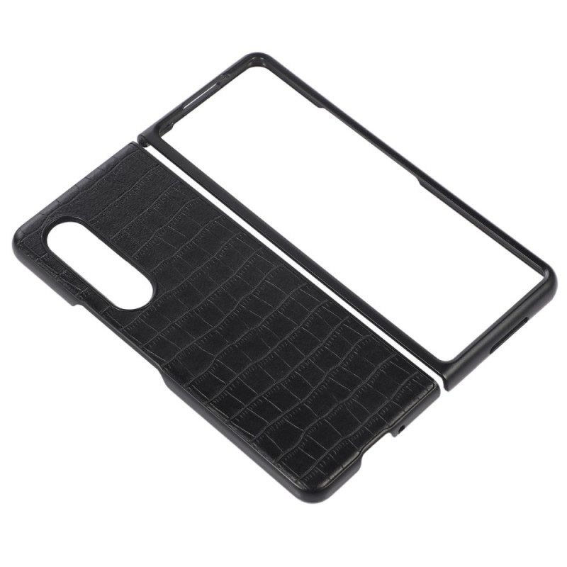 Cover Samsung Galaxy Z Fold 4 Finta Pelle Di Coccodrillo