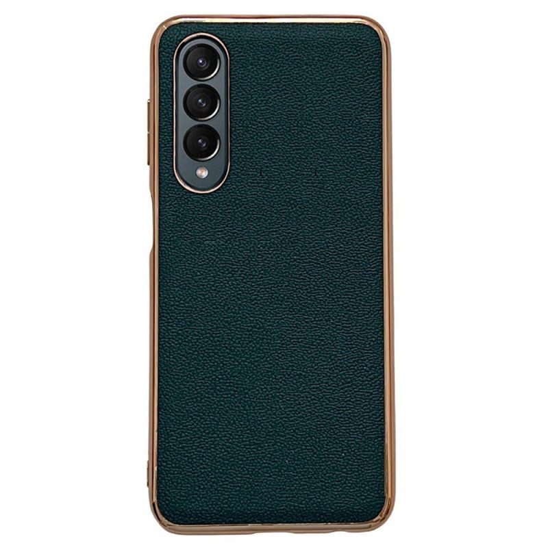 Cover Samsung Galaxy Z Fold 4 Finta Pelle Di Vitello