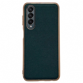 Cover Samsung Galaxy Z Fold 4 Finta Pelle Di Vitello