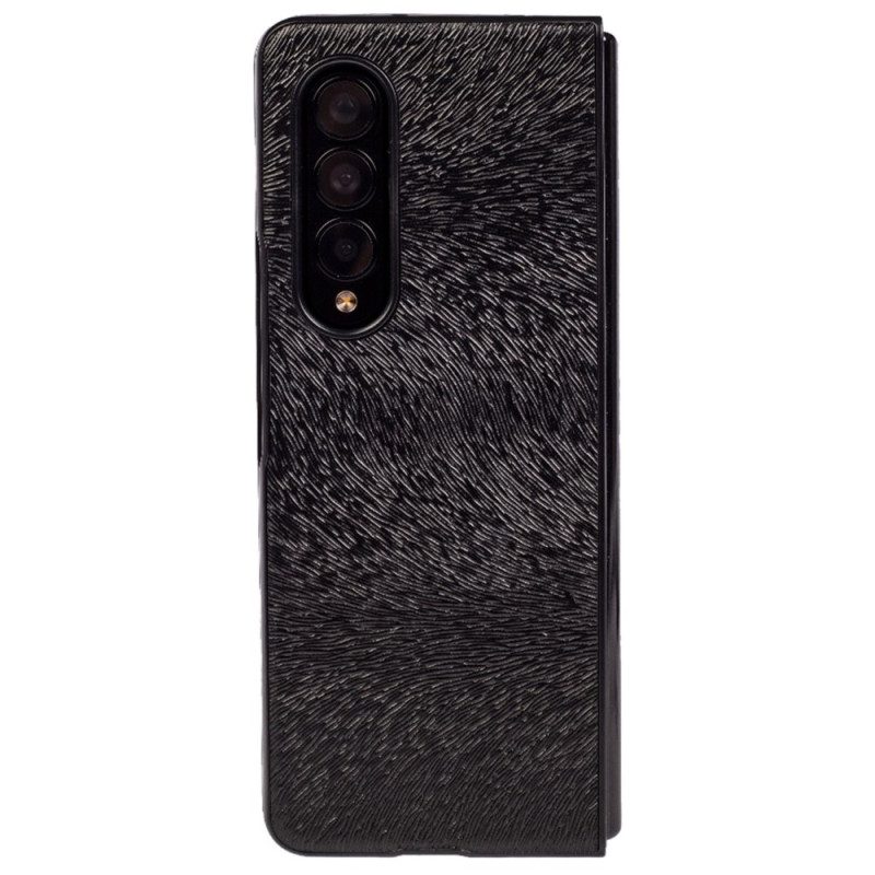 Cover Samsung Galaxy Z Fold 4 Pelliccia Goffrata