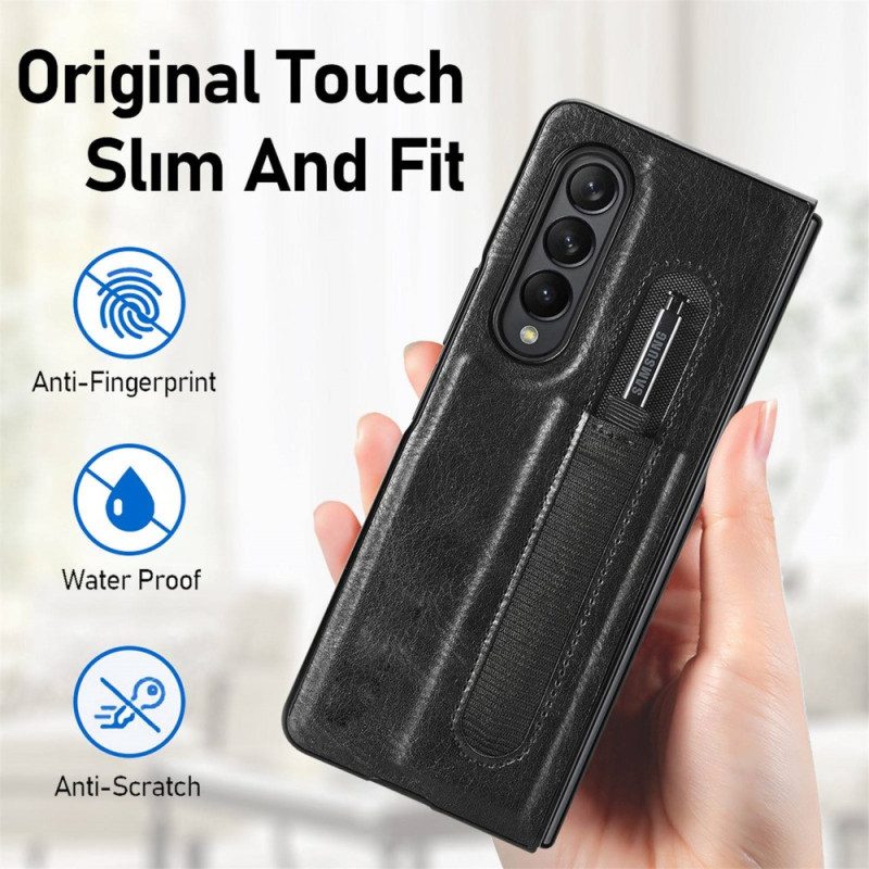 Cover Samsung Galaxy Z Fold 4 Stilo In Ecopelle