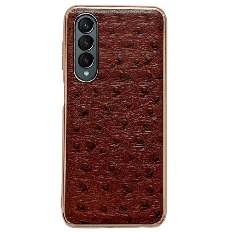 Cover Samsung Galaxy Z Fold 4 Trama Di Struzzo