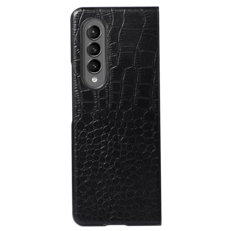 Cover Samsung Galaxy Z Fold 4 Vera Pelle Trendy Effetto Coccodrillo