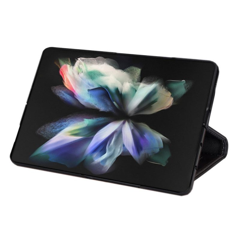 Custodia A Portafoglio Samsung Galaxy Z Fold 4 Glamour Con Il Cinturino