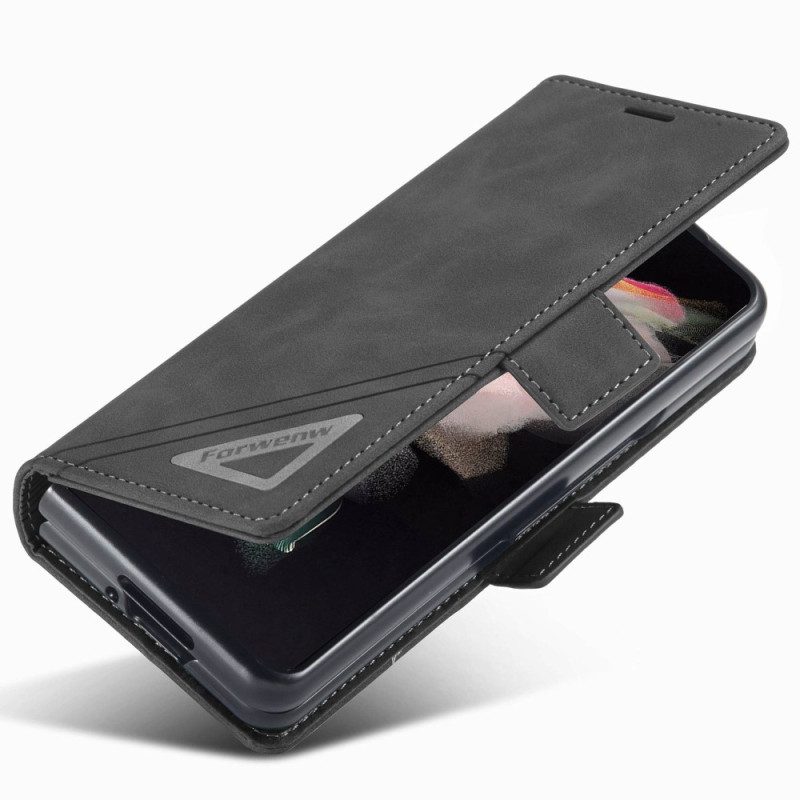 Custodia in pelle Samsung Galaxy Z Fold 4 Forwenw Serie F3