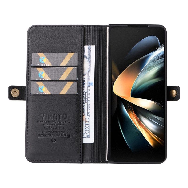 Custodia in pelle Samsung Galaxy Z Fold 4 Yikatu Yk-001