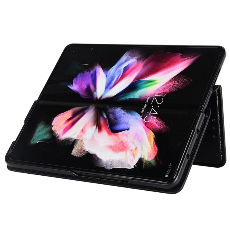 Folio Cover Samsung Galaxy Z Fold 4 Custodia in pelle Cubo 3d