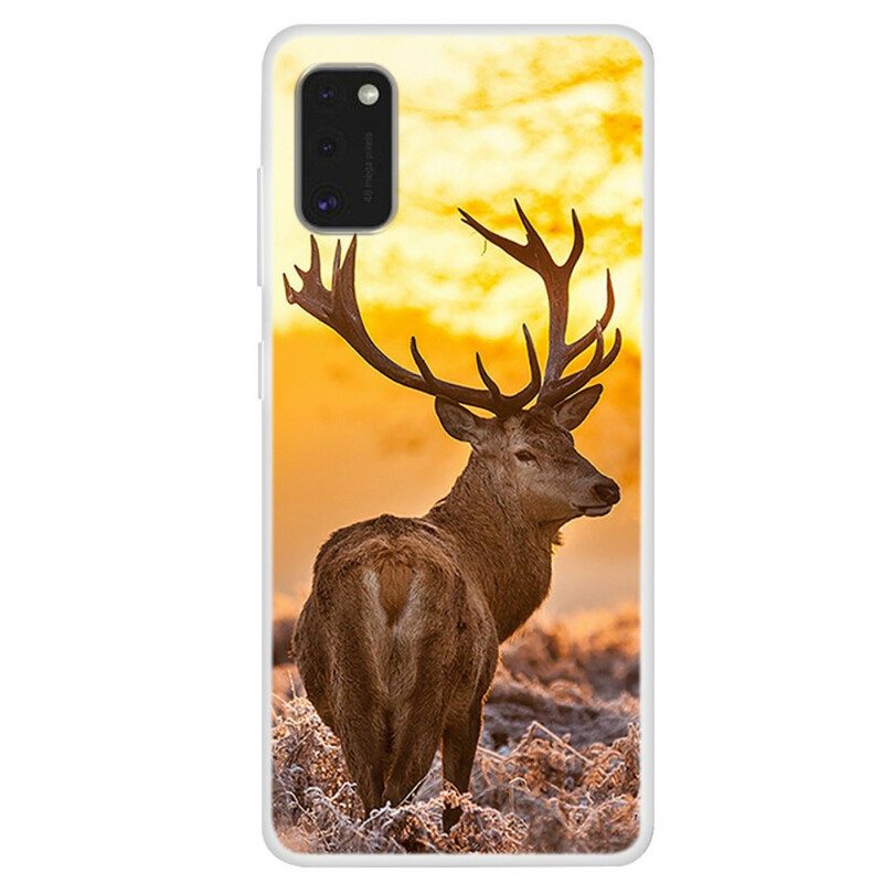 Cover Samsung Galaxy A41 Cervo E Paesaggio