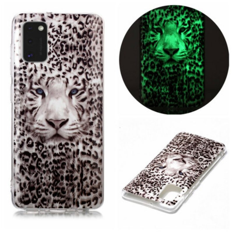 Cover Samsung Galaxy A41 Leopardo Fluorescente