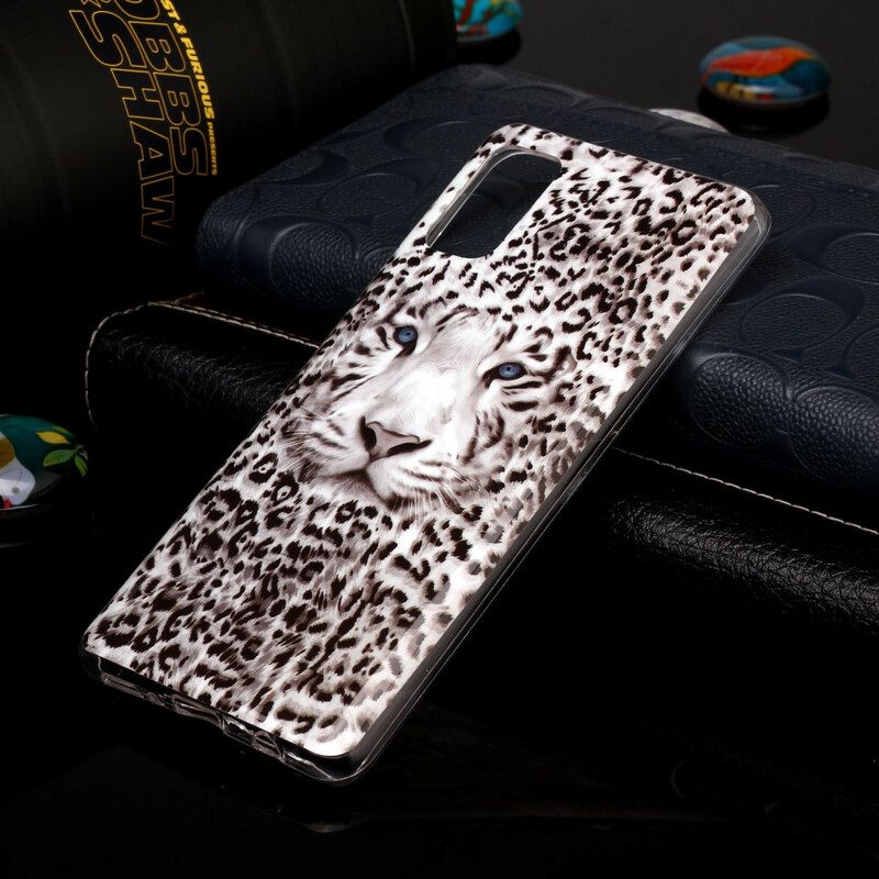 Cover Samsung Galaxy A41 Leopardo Fluorescente