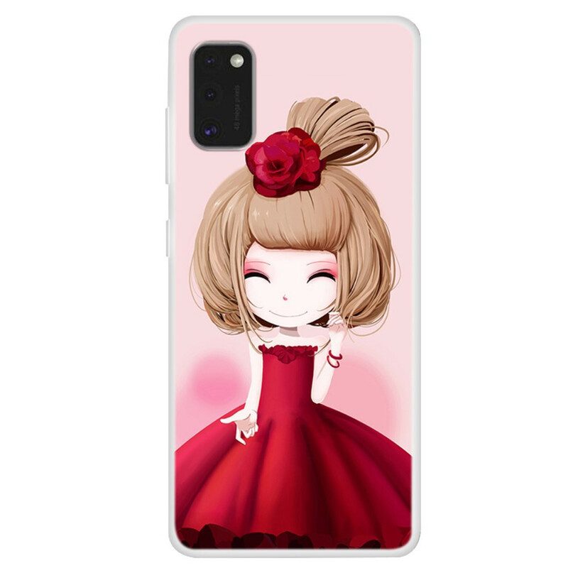 Cover Samsung Galaxy A41 Manga Lady