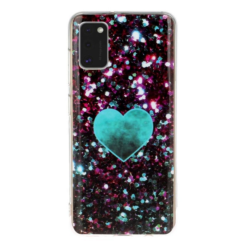 Cover Samsung Galaxy A41 Marmo Glitterato