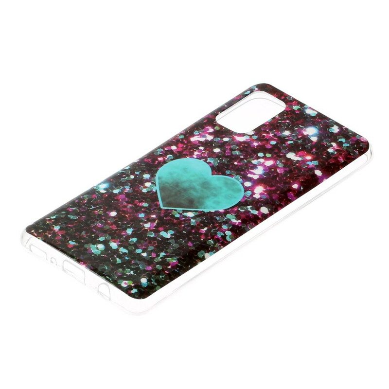 Cover Samsung Galaxy A41 Marmo Glitterato