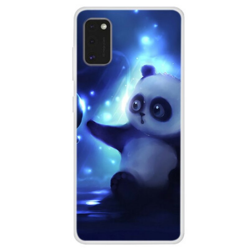 Cover Samsung Galaxy A41 Panda Nello Spazio