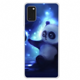 Cover Samsung Galaxy A41 Panda Nello Spazio