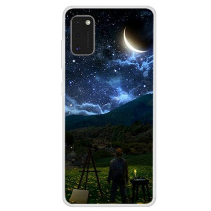 Cover Samsung Galaxy A41 Pittore Nella Notte