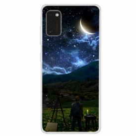 Cover Samsung Galaxy A41 Pittore Nella Notte