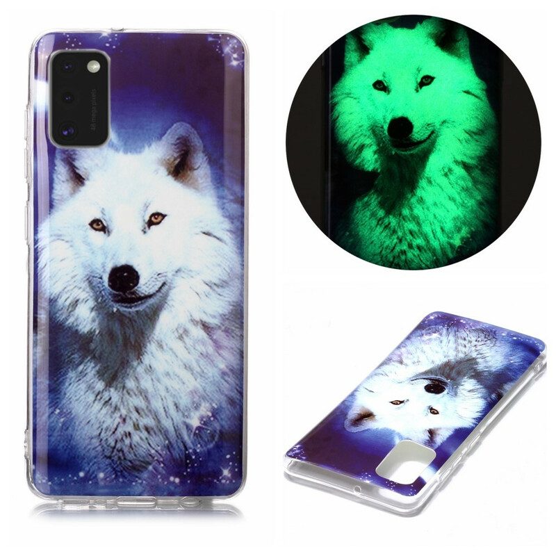 Cover Samsung Galaxy A41 Serie Di Lupi Fluorescenti