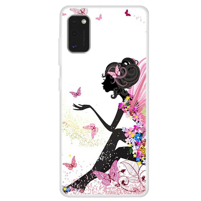 Cover Samsung Galaxy A41 Signora Farfalla