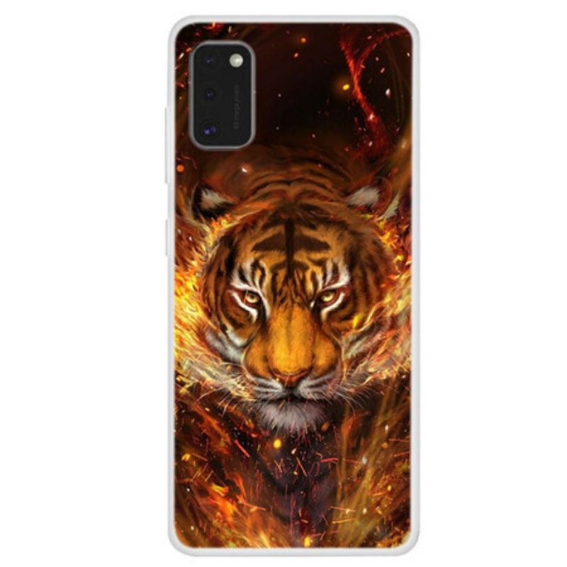 Cover Samsung Galaxy A41 Tigre Di Fuoco