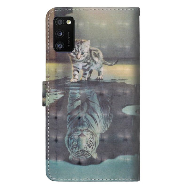 Custodia in pelle Samsung Galaxy A41 Ernesto La Tigre