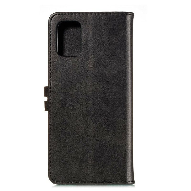 Custodia in pelle Samsung Galaxy A41 Gattino In Ecopelle