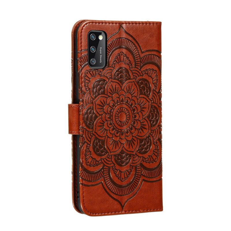 Custodia in pelle Samsung Galaxy A41 Mandala Completo