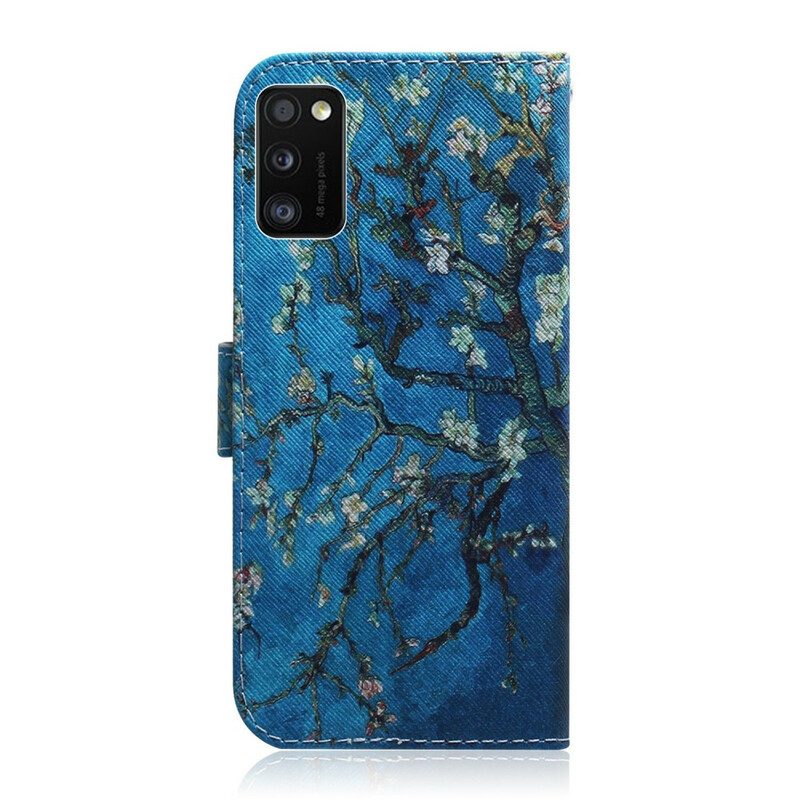 Custodia in pelle Samsung Galaxy A41 Ramo Di Un Albero In Fiore