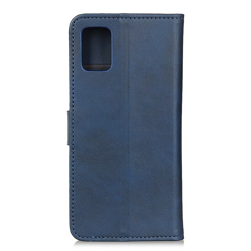 Custodia in pelle Samsung Galaxy A41 Retro Effetto Pelle Opaca