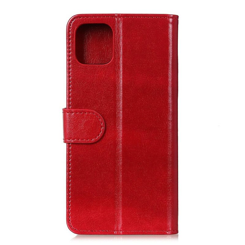 Custodia in pelle Samsung Galaxy A41 Stile Classico In Pelle