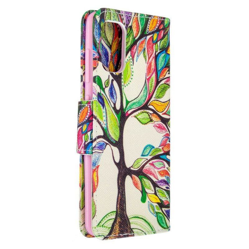 Folio Cover Samsung Galaxy A41 Albero Colorato