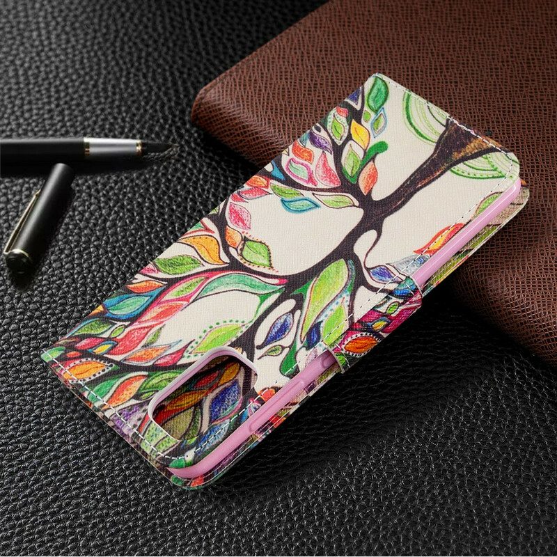 Folio Cover Samsung Galaxy A41 Albero Colorato