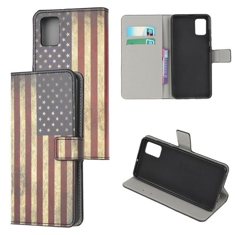 Folio Cover Samsung Galaxy A41 Bandiera Americana